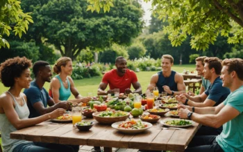 Repas équilibré pour athlètes
