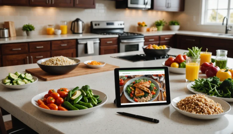 plan repas athlètes équilibré